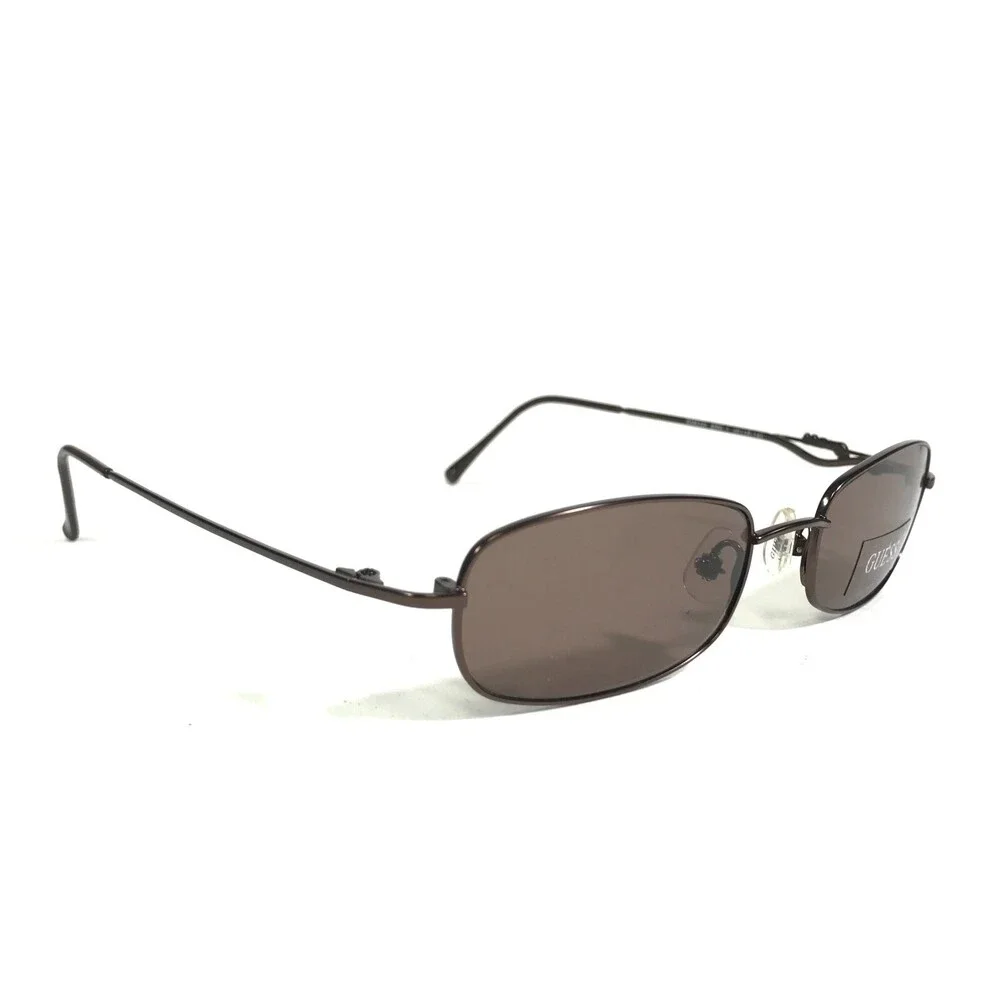 Guess Sunglasses GU6124 BRN-1 Brown Rectangular Frames with Brown Lenses
